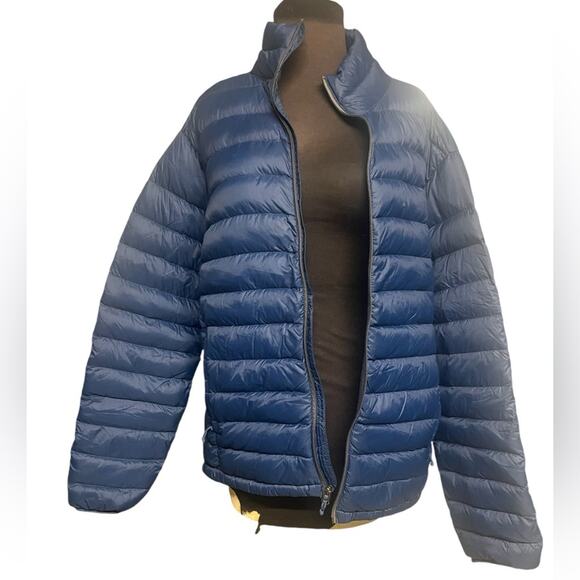 RedHead Other - Red Head Blue Puffer Zip Front Duck Down Feather Lightweight Warm Winter Coat M